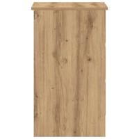 Bureau 90x45x76 cm bewerkt hout artisanaal eikenkleur - thumbnail