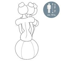 Leitz Ergo actieve zitbal, anti-rol, 65 cm, grijs - thumbnail