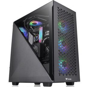 Thermaltake Divider 300 TG Air Black Midi-tower PC-behuizing Zwart 2 voorgeïnstalleerde ventilators, Zijvenster, Stoffilter