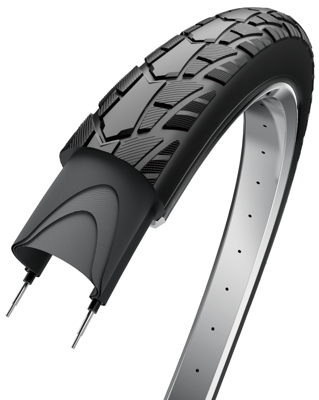Buitenband Edge Performance Basic 28 x 1.60" / 42-622 -Zwart met reflectie Buitenband Edge Performance Basic 28 x 1.60" / 42-622 -Zwart met reflectie