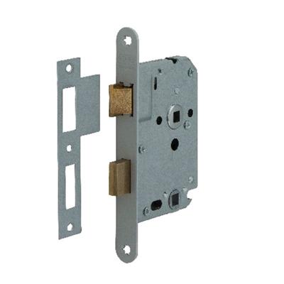 Nemef vrij- en bezetslot - WC63/8 mm - doornmaat 50 mm - 1264/3 - zwart gelakt