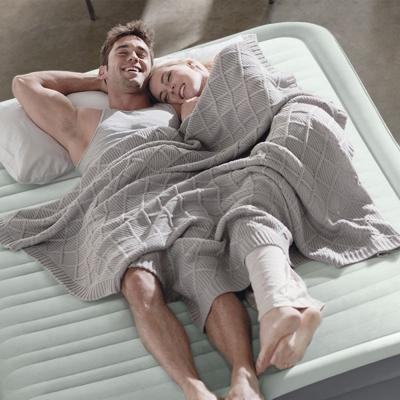 Intex PremAire Fiber Tech Tweepersoonsmatras Grijs, Wit