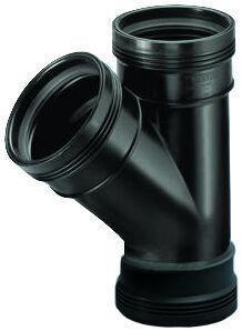 PP t-stuk 45 graden manchet - 40 mm