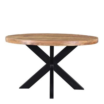 LABEL51 Eetkamertafel Ziggy - Rough - Mangohout - Rond - 140 cm