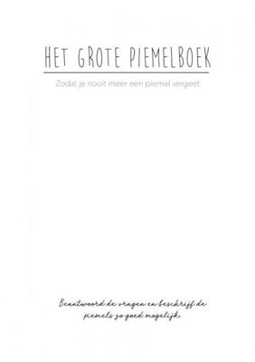 Het Grote Piemelboek - Fietjes Favorietjes - Paperback (9789464053852)