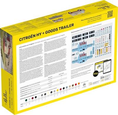 Heller 52331 STARTER KIT Citroen HY + Goods Trailer Bouwpakket Schaal 1:24