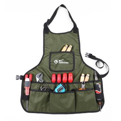 PENGGONG waterdichte canvas tuinieren schort tools tas elektricien tool organisator voor Toolkit (ArmyGreen)