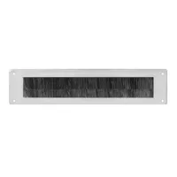 Intersteel Tochtwering rechthoek 340x76mm - PVD RVS getrommeld - thumbnail