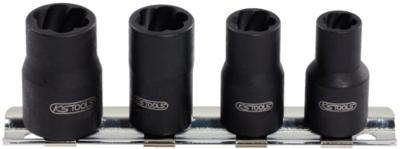 KS Tools 913.1450 1/4 spiraal-profieldopsteekset, 4-delig, 8-13mm