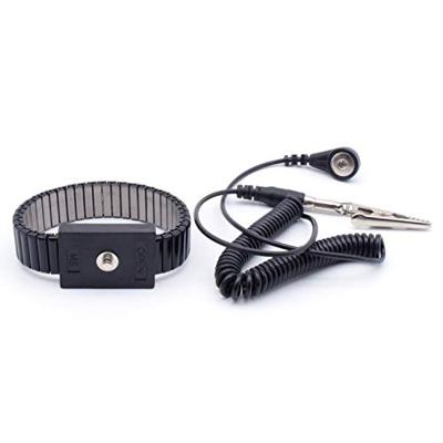 Quadrios ESD-armband Zwart Drukknop 4 mm