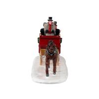 Lemax scenic sleigh ride kerstdorp tafereel Caddington Village 2023 - thumbnail