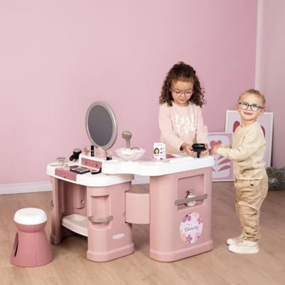SMOBY - My Beauty Center - 3-in-1 schoonheidssalon - Kapsalon, nagelstudio, nep-make-up - 26 accessoires - Vanaf 3 jaar
