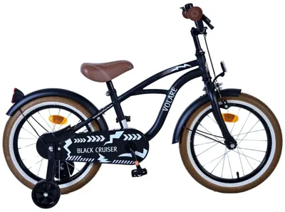 Volare Black Cruiser kinderfiets - 16 inch - zwart