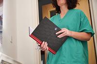 Oxford BLACK N&apos; RED gebonden boek, 192 bladzijden, ft A4, geruit 5 mm - thumbnail