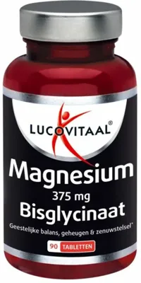 Lucovitaal Magnesium 375mg Bisglycinaat 90Tabletten