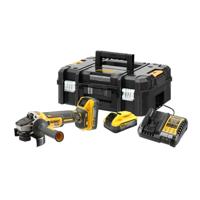 DeWalt DCG409H2T-QW | 18V XR FLEXVOLT Advantage | 125mm | Accu Haakse slijper | 2 x 5,0 Ah accu + lader | in TSTAK koffer DCG409H2T-QW - thumbnail