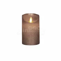 LED Kaars Wax Brons 12,5cm - thumbnail