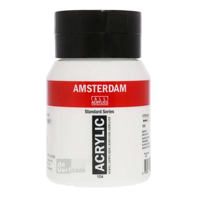 Royal Talens Amsterdam Acrylverf 500 ml - Zinkwit 104