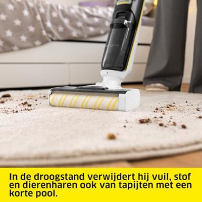 Elektrische dweil Kärcher FCV 4 Natural N 3-in-1 Xtra!Clean 180 W (1.056-133.0) Zwart