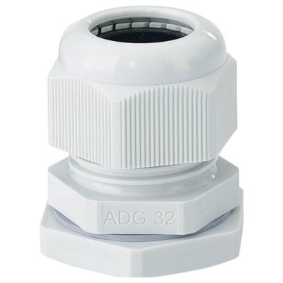 Hensel 36001080 Wartel Slagvast, Met borgmoer, Met trekontlasting, Met dichting M32 Kunststof Grijs 1 stuk(s)