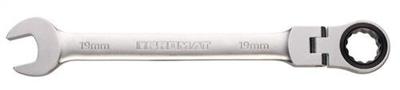 Promat/Tecwerk Steekringratelsleutel | sleutelwijdte 13 mm lengte 180 mm | ringzijde flexibel - 4000821514
