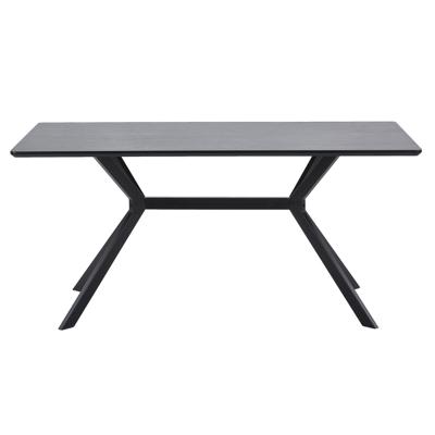 WOOOD Eettafel 'Bruno' 160 x 90cm, kleur zwart