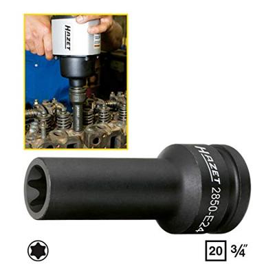 HAZET Krachtdopsleutel 2850-E24 · 3/4 inch (20 mm) vierkant hol · Buiten-TORX®-profiel · SW E24