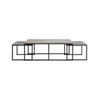 Light & Living Bijzettafel 'Kumalu' Set van 3 stuks max, brons antiek - thumbnail