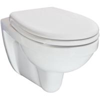 Xellanz Trevi Wandcloset Verkort Kiwa met Menir Toiletzitting - Softclose en Quick Release - Glans Wit - thumbnail