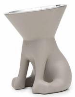 Voerbak voor honden United Pets Up Elisabeth Grijs Roestvrij staal Polyethyleen 1 L - thumbnail