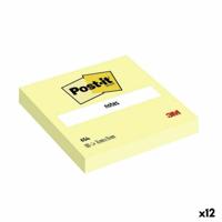 Zelfklevende briefjes Post-it 654 Geel 76 x 76 mm (12 Stuks) - thumbnail