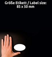 Avery-Zweckform J4882-20 Naamplaatje Kennzeichnungsetiketten (b x h) 85 mm x 50 mm 200 stuk(s) - thumbnail
