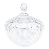 Clayre & Eef Glazen potje Ø 16x19 cm Transparant Rond Potje - thumbnail