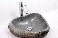 Saniclear Natural riviersteen waskom 30-39cm - thumbnail