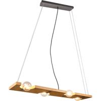 LED Hanglamp - Hangverlichting - Trion Taylan - E27 Fitting - 4-lichts - Rechthoek - Antiek Nikkel - Aluminium - thumbnail