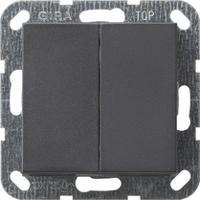 Gira E2 drukvlakschakelaar serieschakelaar antraciet - thumbnail