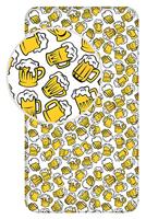 Bier hoeslaken eenpersoons 90 x 200 cm - thumbnail