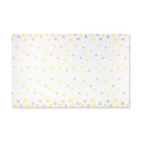 Tafelkleed bloem - wit/roze/geel - papier - 138x220 cm - thumbnail