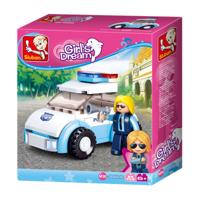 Sluban Policewoman in car (Girl's Dream) bouwstenen set - thumbnail