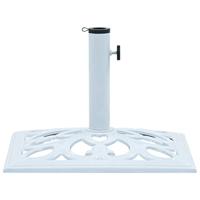 VidaXL Parasolvoet 12 kg 49 cm gietijzer wit - thumbnail