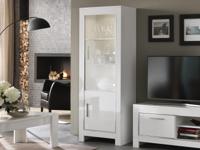 Vitrine MADONNA 2 deuren hoogglans wit met verlichting - thumbnail