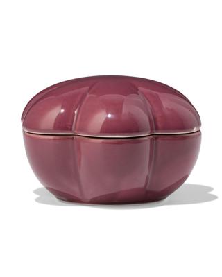 HEMA Opbergbakje 12x11x7.5cm keramiek bloemvorm paars (donkerpaars)