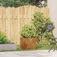 Plantenbak roestig 40x40x40 cm weervast staal - thumbnail