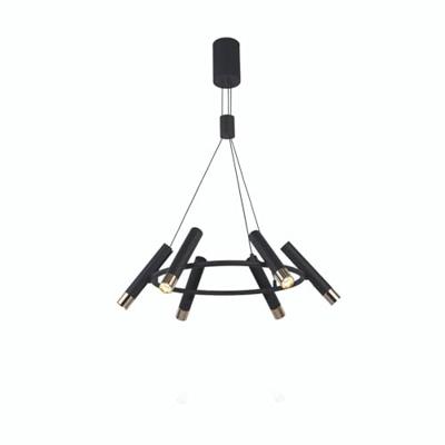 Searchlight Ronde design hanglampCylinder - 31651-6BK