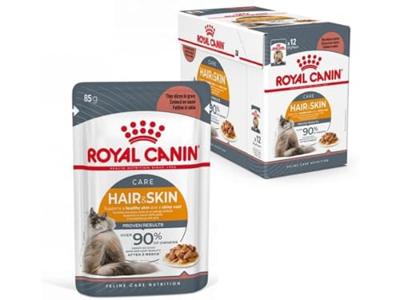 Royal Canin Hair & Skin Care kattenvoer Natvoer (12x85g) - thumbnail
