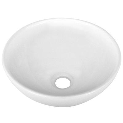 Wiesbaden Luna waskom rond 32x13 cm keramiek glans wit