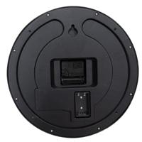 Clayre & Eef Wandklok Ø 30x8 cm Zwart Bruin Kunststof Glas London - thumbnail