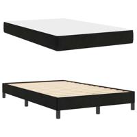 Boxspringbed met matras Zwart 120 x 190 cm Fluweel - thumbnail