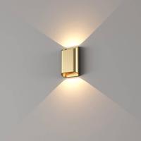 Wandlamp Artdelight Diaz 2 Lichts Small LED 2700K Dimbaar Geborsteld Goud - thumbnail