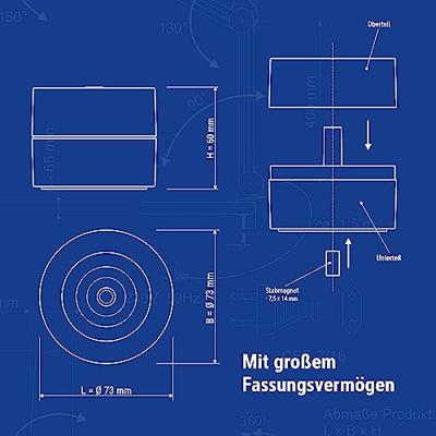 MAUL papercliphouder Pro ECO magnetisch, Ø7.3x6cm, 85% gerecycled kunststof wit MAUL papercliphouder Pro ECO magnetisch, Ø7.3x6cm, 85% gerecycled kunststof wit